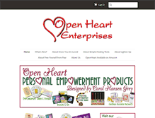 Tablet Screenshot of openheartpress.com